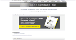 Desktop Screenshot of loebbeshop.de