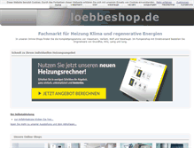 Tablet Screenshot of loebbeshop.de